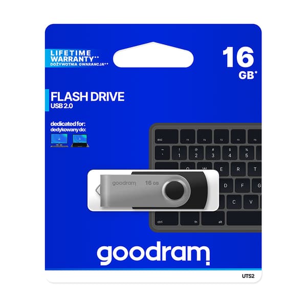 GOODRAM UTS2 USB 2.0 16GB Svart