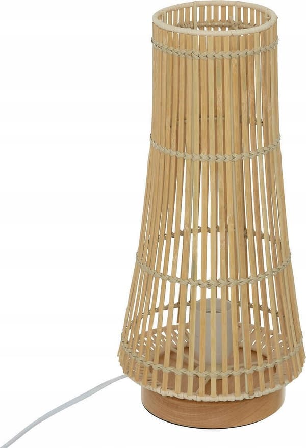 Atmosphera Bordslampa i bambu MAHE, 38 cm
