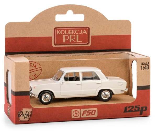 Samling PRL Fiat 125p vit