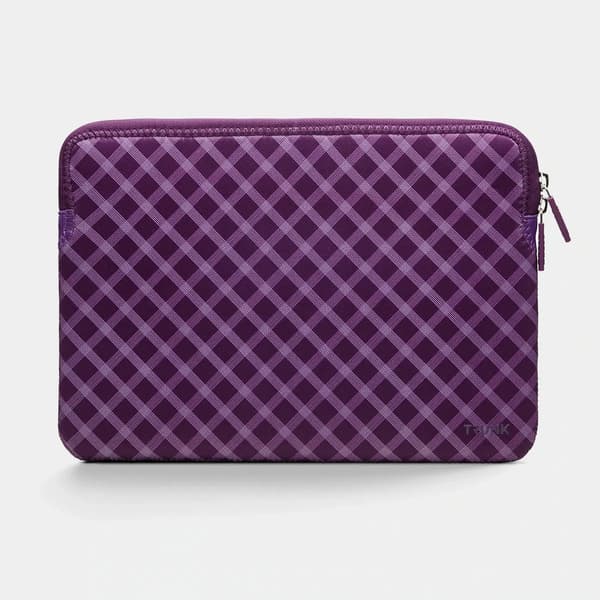 Trunk 13\" MacBook Pro & Air Sleeve, Mellem Lilla Tartan
