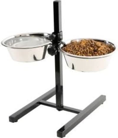 Zolux Set med 2 skålar 24,5 cm 2,75l + ställ.