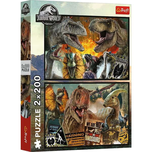 PUZZLE 2X200EL FORHISTORISK VERDEN PUD8