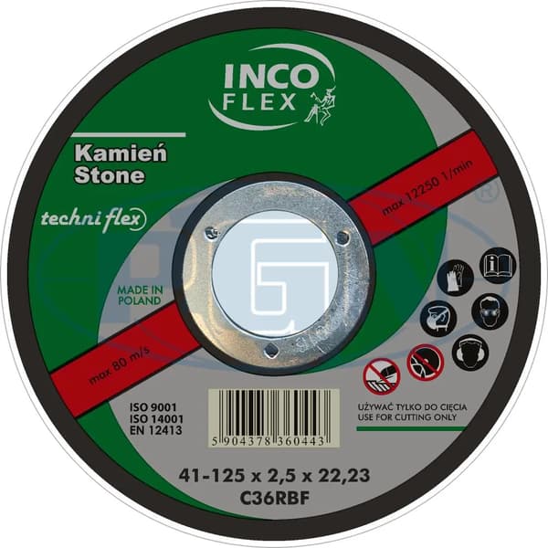 SHIELD FLEX 41 125x3,2x22.2 A 30 R STANDARD INCO-VERITAS