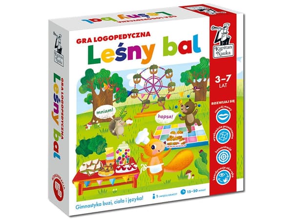 Kapten Vetenskap. Logopedspel. Skogsfärja