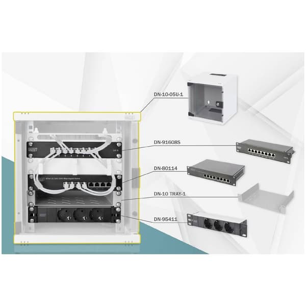 DIGITUS 10\" nätverkssats DN-10-SET-1