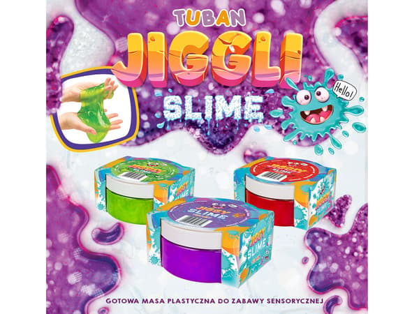 TUBAN Slime Jiggly - grønt æble 500g