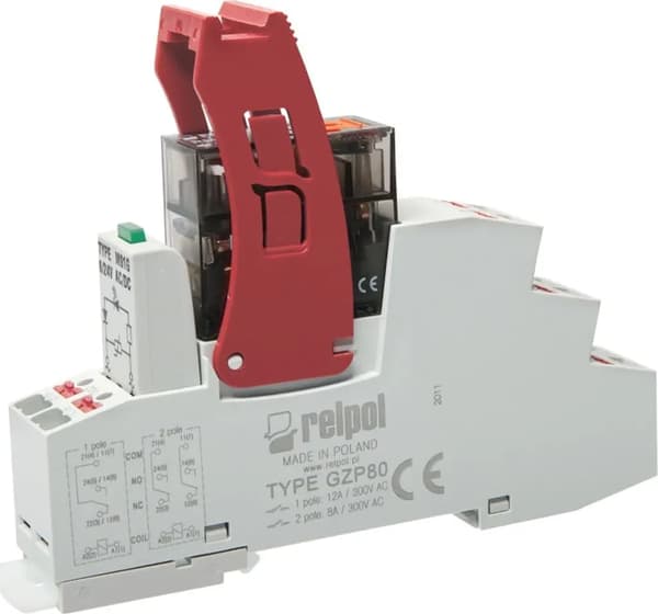 Relpol Interface Transmitter PUSH-IN 2P 230V AC 8A AgNi PI84P-230AC-M93G-PS-2012 864847