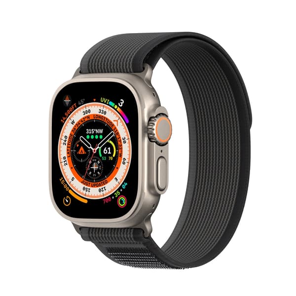 Dux Ducis Strap YJ Version urheiluranneke Apple Watch 42 / 44 / 45 / 49 mm - musta-harmaa
