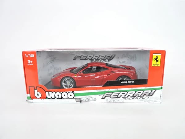 Ferrari 488 GTB Röd 1:18 BBURAGO