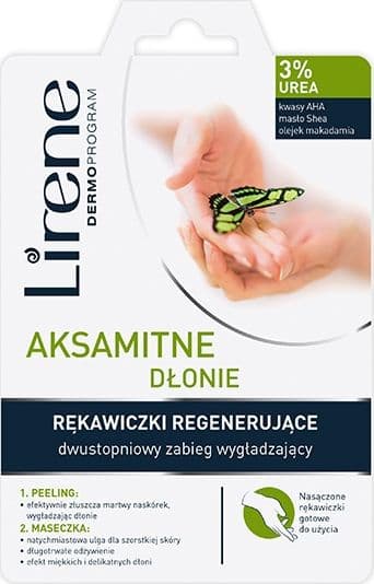 Lirene_Dermoprogram Velvet Hands regenererende handsker 1 par