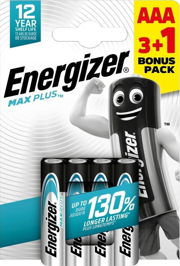 Energizer LR03/4 Max Plus AAA 3+1 ilmainen