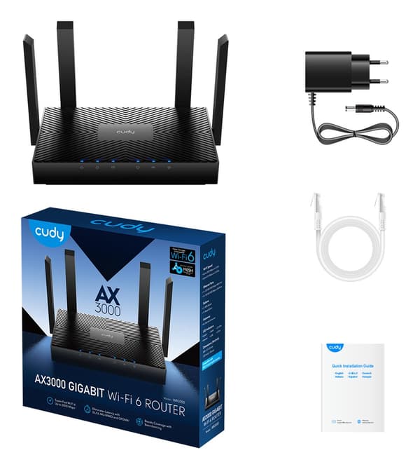 TRÅDLØS ROUTER CUDY AX3000