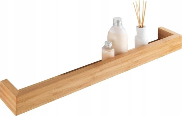 Wenko Badeværelseshylde BAMBOO, bambus, 60 x 9 x 5 cm, WENKO