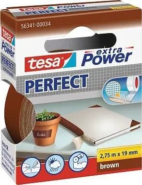 Tesa tesa extra Power Perfect vævstape 2.75m 19mm brun