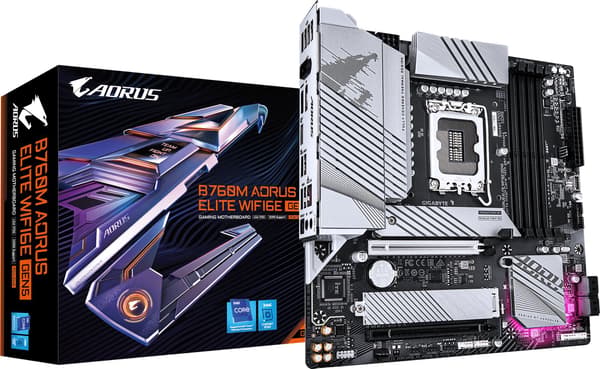 AORUS B760M ELITE WIFI6E GEN5 - bundkort - micro ATX - LGA1700 Socket - B760