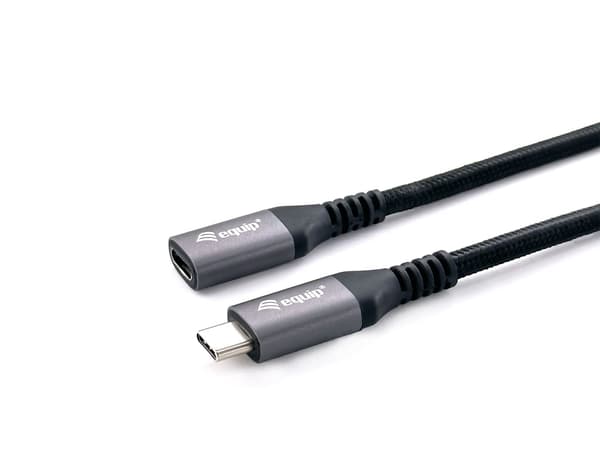 Equip 128371 USB-kabel 1 m USB 3.2 Gen 2 (3.1 Gen 2) USB C Sort