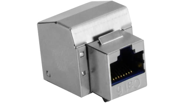 STP RJ 45 cat 6 keystone jack blå DCN/FA-1090SF-8-C6