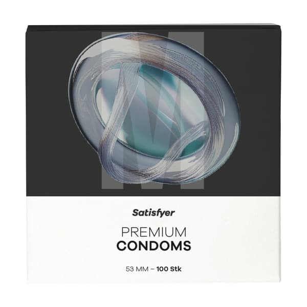SATISFYER_Kondomer kondomer 53mm 100st.