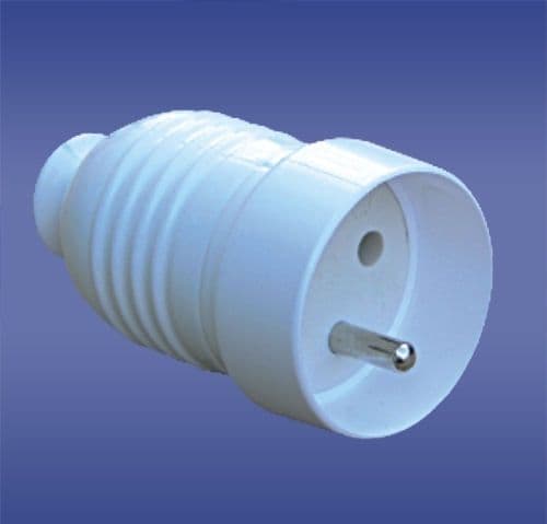Bärbar stickpropp vit 16A 2P+Z 230V IP44 AWA-G1 51.65