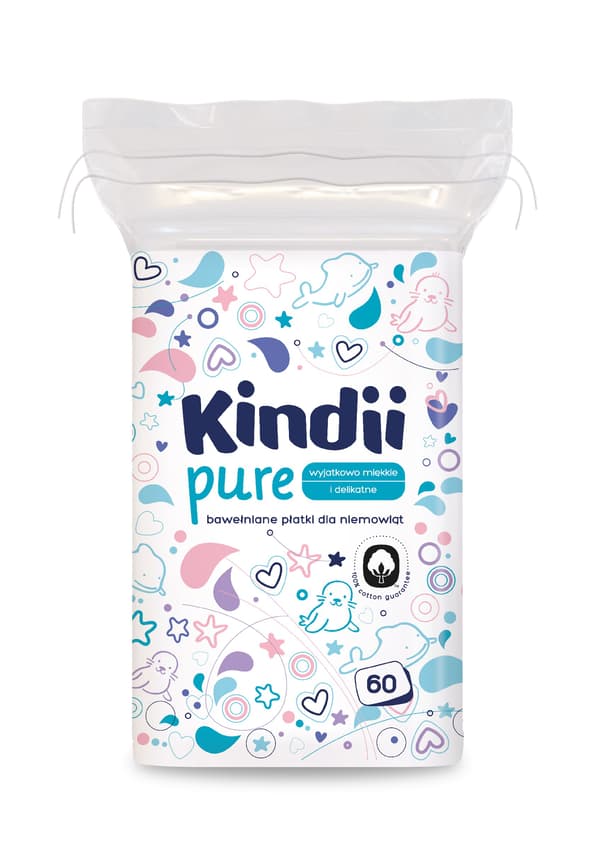 Kindian Baby Sensitive -kosmetikkalaput, 60 kpl