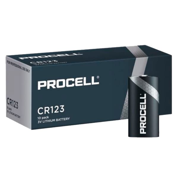 Duracell PROCELL CR123 batteri - 10 x