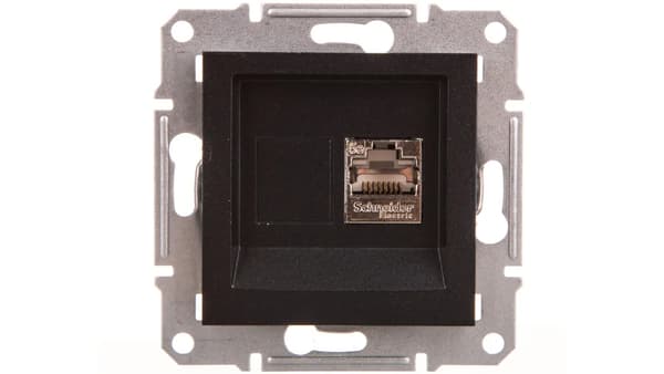 Schneider Electric Computerstik Aspora kat. 5e STP uden ramme antracit (EPH5000171)