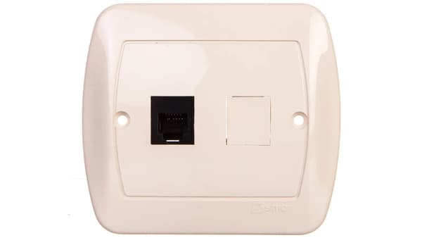 Simon Chord Telefonjack RJ12 Enkel, med Zle