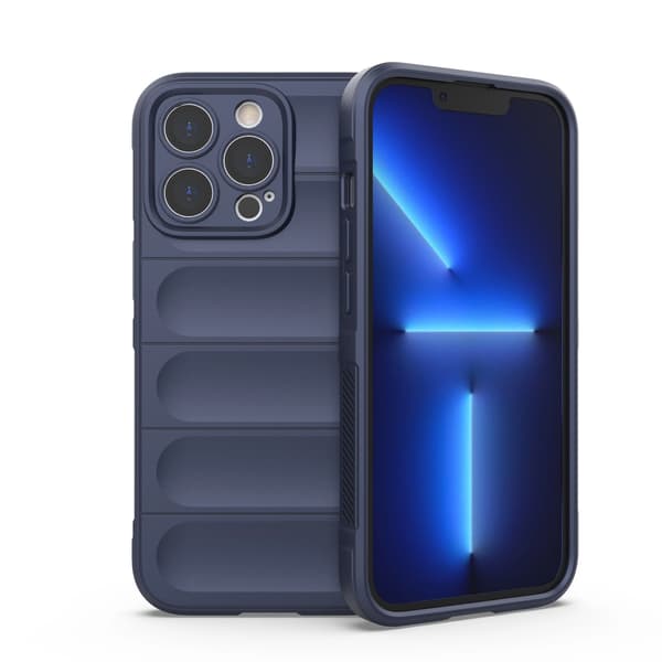 Magic Shield Case iPhone 13 Pro joustava panssaroitu kotelo tummansininen