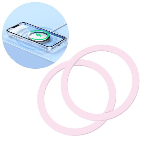 Joyroom Set Metall-Magnetringar för Smartphone 2 st. rosa (JR-Mag-M3)