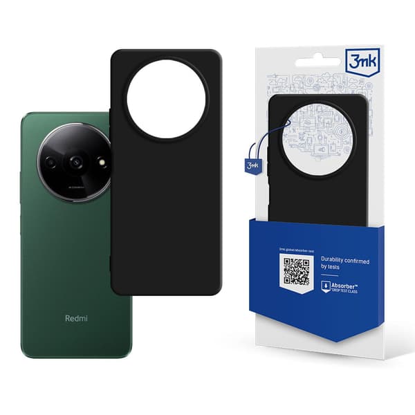 3MK Matt Case Xiaomi Redmi A3 musta/musta