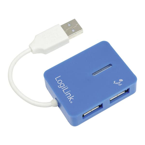 LogiLink SMILE USB 2.0 HUB 4-port, blue