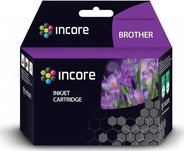 Incore blæk til Brother LC-424C, Cyan, 11ml