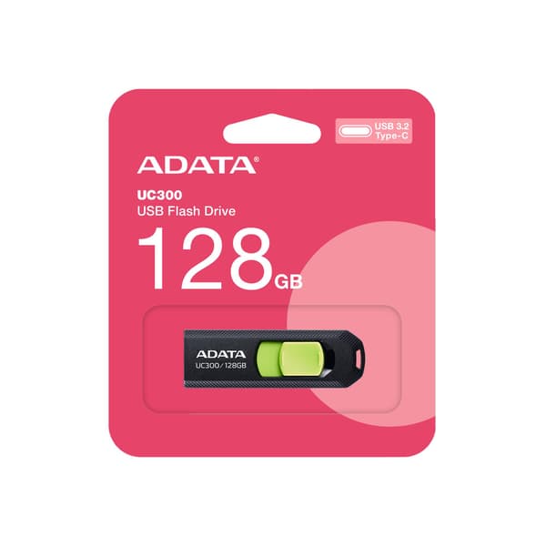 UC300 128 GB (musta/vihreä, USB-C 3.2 Gen 1)