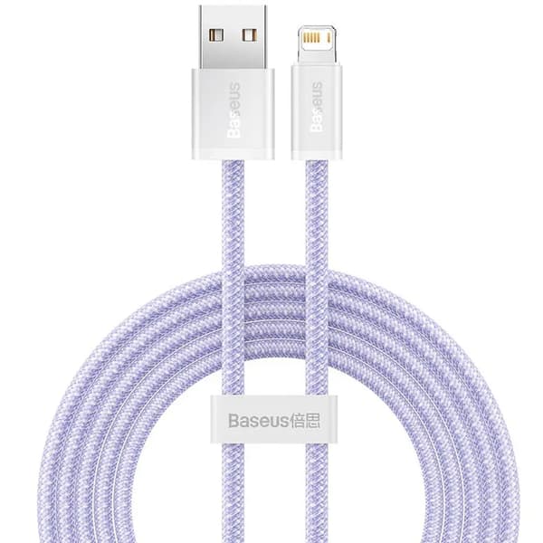 BASEUS kabel USB till Apple Lightning 8-pin 2,4A Dynamic Series CALD000505 2m lila