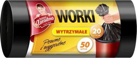 Anna Zaradna Anna Zaradna - Affaldsposer, holdbare, sorte - 20 l
