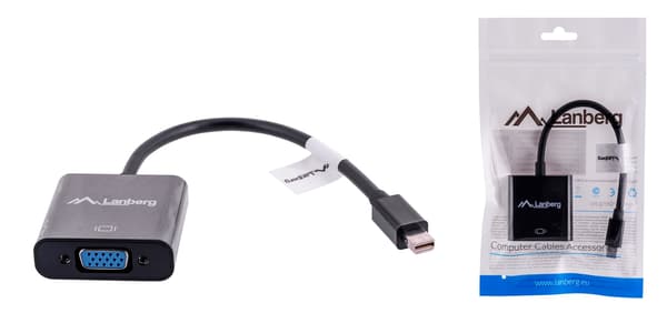 Mini DisplayPort til VGA-adapter Lanberg AD-0006-BK Sort