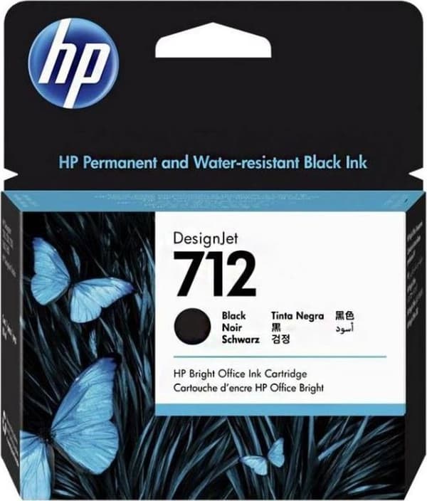 HP HP-mustekasetti 712 38 ml musta DesignJet-muste