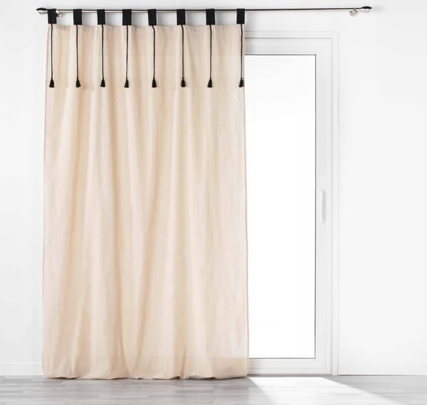 Douceur d`Interieur Filine Bib Gardin, Polycotton, 140 x 240 cm