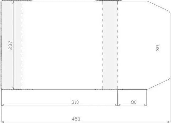 Justerbart omslag 237x390mm (50 stk)