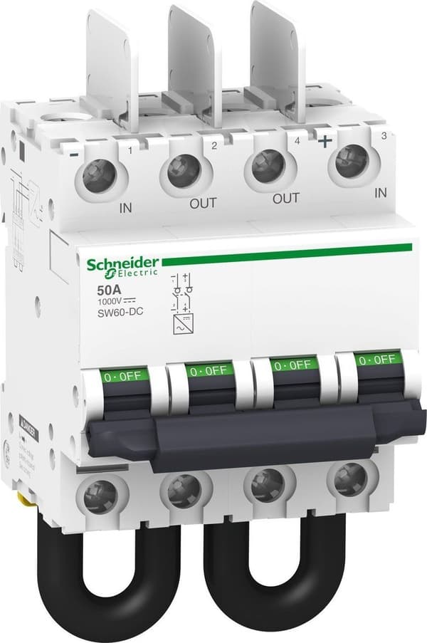 PV isolationsspreder 2P 50A 1000V DC SW60 -DC 1000VDC 50A 2P A9N61699