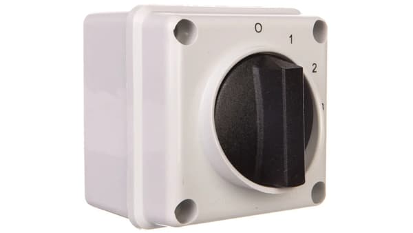 Elektromet knastafbryder 0-1-2-3 3P 12A i hus IP65 Luk E12-63 (921263)