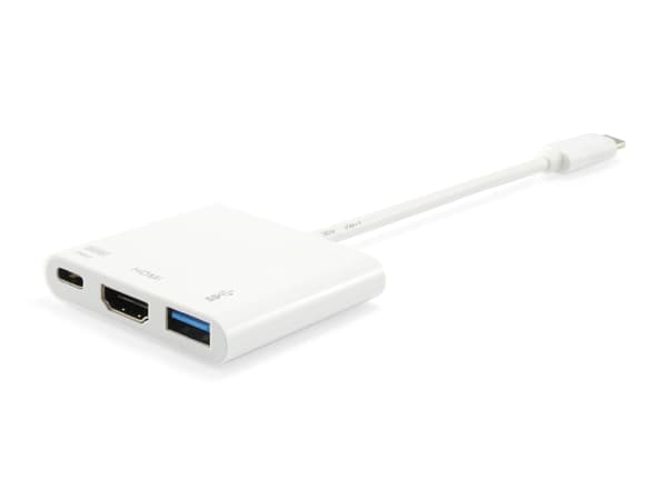 Equip USB-C–HDMI-naaras-/USB-A-naaras-/PD-sovitin