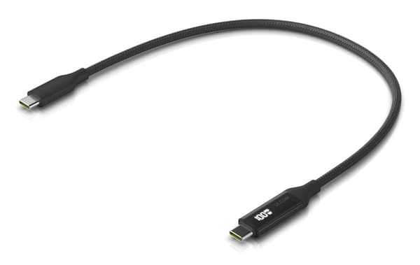 Ubiquiti Punottu virta- ja datakaapeli kaksipuolisella latausnäytöllä. 0,3M