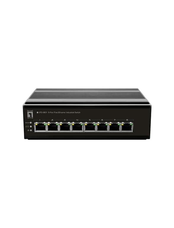 LevelOne Switch 8 Port FE IFS-0801 DIN