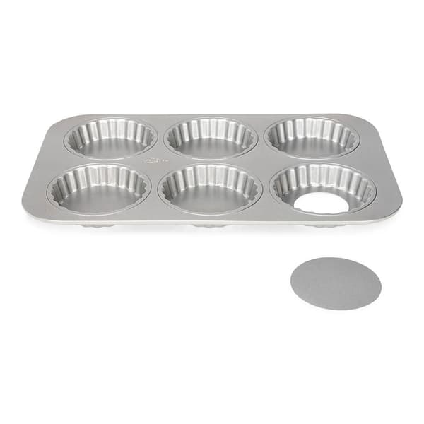 Patisse quicheform Mini med løs bund 10 cm sølvstål