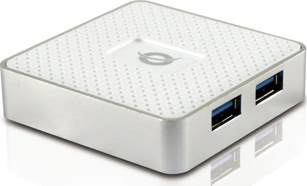 Conceptronic HUBBIES03W interface hub USB 3.2 Gen 1 (3.1 Gen 1) Micro-B 5000 Mbit/s Hvid