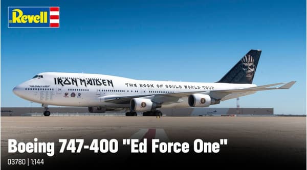 Muovimalli Boeing 747-400 ED FORCEONE 1/144