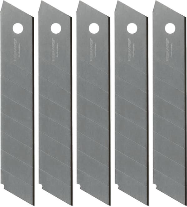 Fiskars udtrækkelige klinger 18mm CarbonMax sæt med 5 stk. (F1027232)