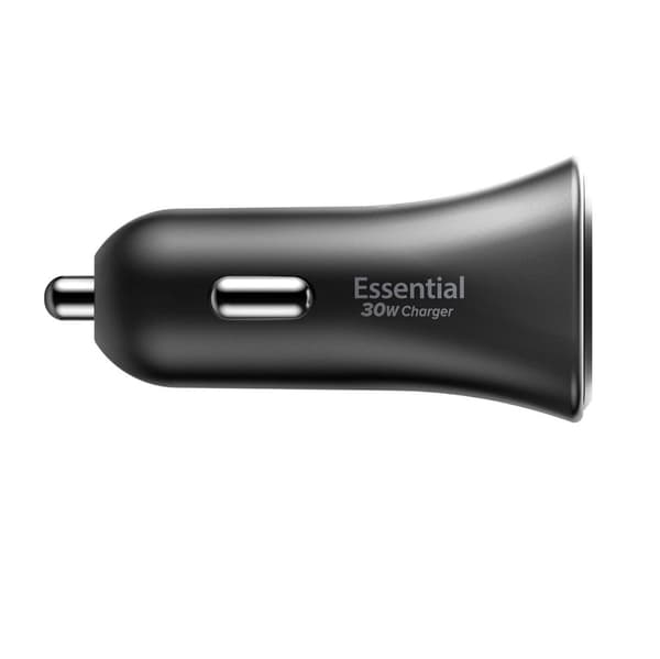 Spigen Essential 30W Biloplader EV301, sort