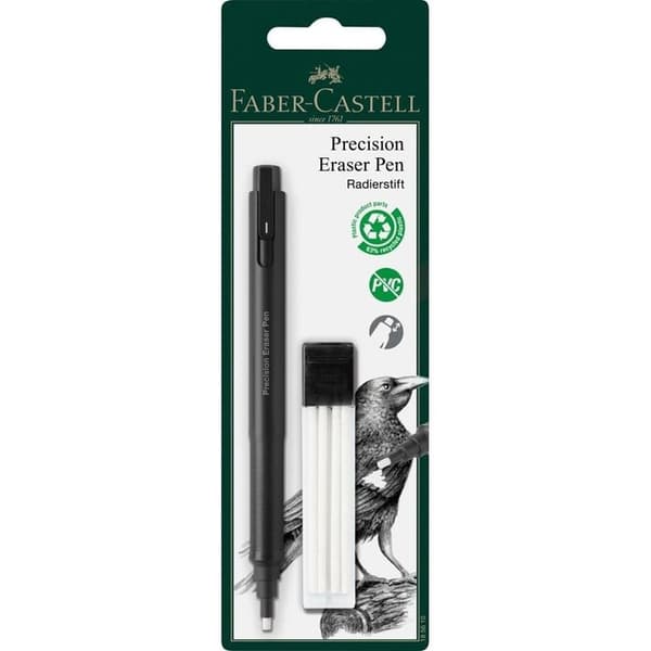FABER-CASTELL Radierstift Precision suddpenna + refill